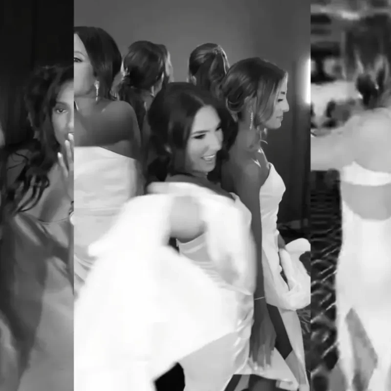 Guests participating in a dance challenge at a themed 360 photo booth