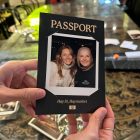 Branded Halo360 polaroid passport print with sponsor logos