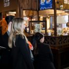 Guests queuing for the Halo360 polaroid photo booth activation
