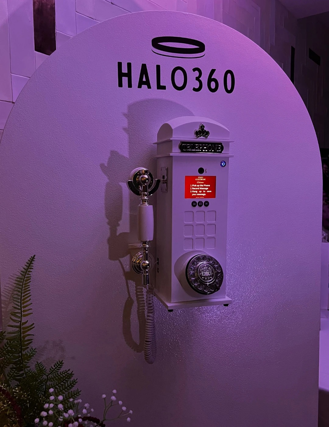 Halo360 Video Guestbook arch setup